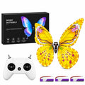 Bionic Flying Butterfly for Weddings, RC Flapping Wing Butterfly Toy with LED Lights, Realistic Display Prop for Wedding Events, Concerts, Parties and Hobby Collectors (B09)