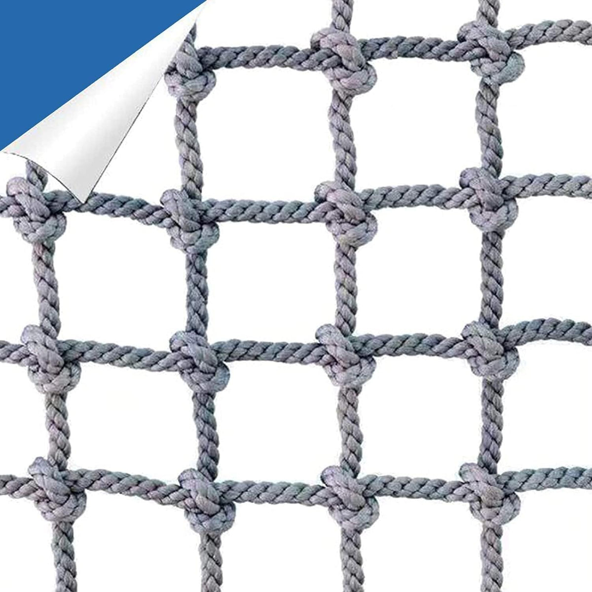 Climbing Net, Indoor Gym, Rope Cargo Playground Hammock Tree House Toys(2 * 4m(6.6 * 12.12ft))