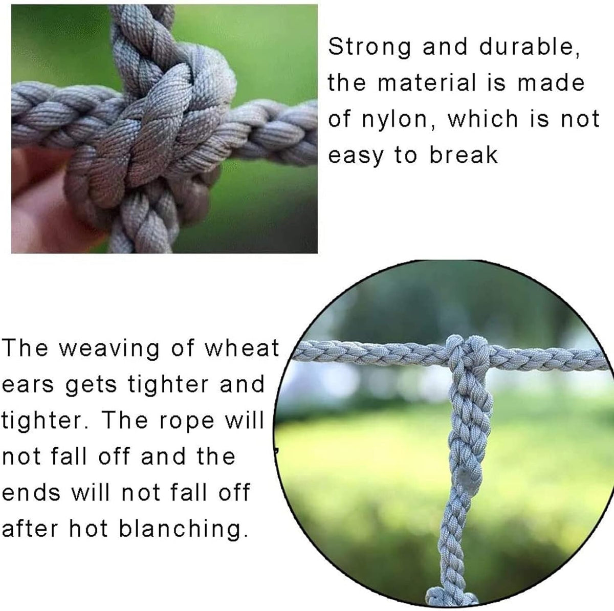 Climbing Cargo Net, Outdoor Rope, Physical Training for Sports Fitness Toys(2 * 3m)