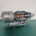 1/20 Turbofan Engine Model Kit, 100+pcs DIY Assembly PT6A Aircraft Engine Model Science Physical Experiment Toy - Build Your Own