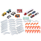 Assembly Track Toy Set with 9 Cars for Kids (CM557-50 Racing car)
