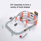 Assembly Track Toy Set with 9 Cars for Kids (CM557-50 Racing car)