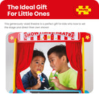 Bigjigs Toys Wooden Table Top Theatre - Puppet Show, Finger Puppets