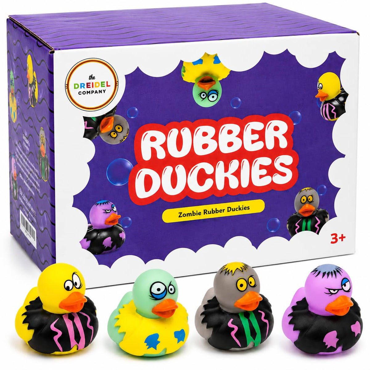400 Pack Halloween Zombie Rubber Duck Toy Duckies for Kids, Bath, Birthday Baby Showers Summer Beach and Pool Activity, 2 Inches