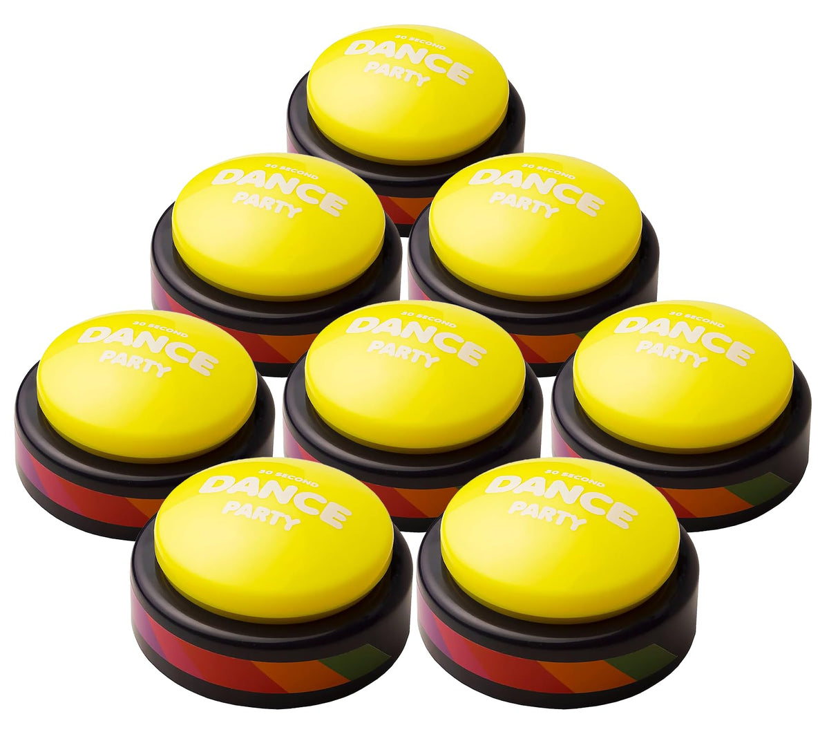 Button - Light & Sound Toy for Kids & Adults - 8 Pack