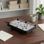Children Billiards Game Table Toy with Cue Balls and Triangle Rack for Developing Hand Eye Coordination and Parent Child Interaction Suitable for Family Gatherings Home Entertainment