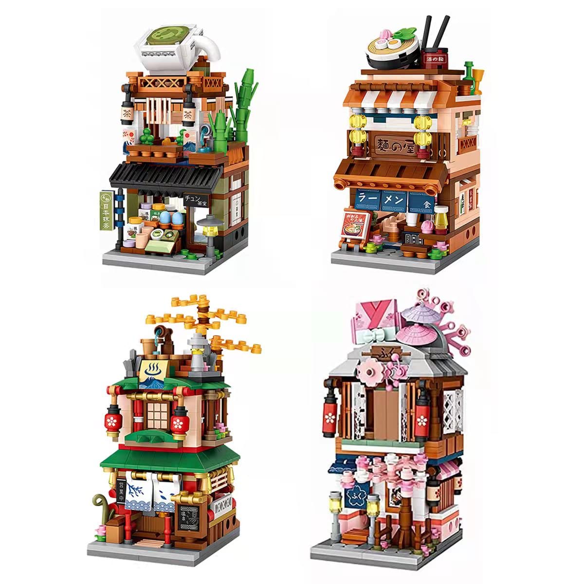 ELAICREE 7537 Piece Three Level Madhouse Modular Building Blocks Bricks Set Insane Asylum Hospital Toy Bricks with an LED Lighting