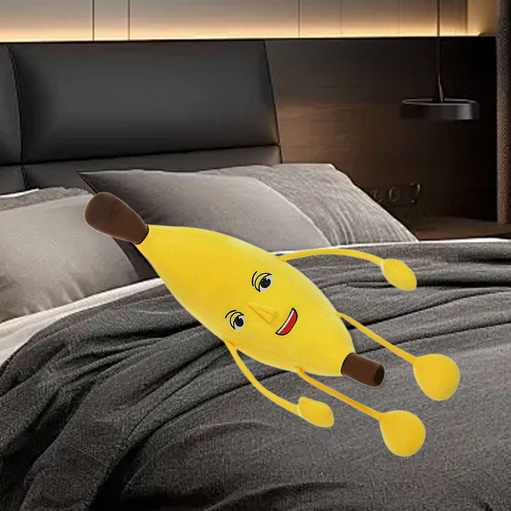 Banana Plush Toy Hugging Plush Toy with Sound Sofa Ornaments Room Decoration Stuffed Pillow Cartoon Plush Doll for Holiday, 70cm