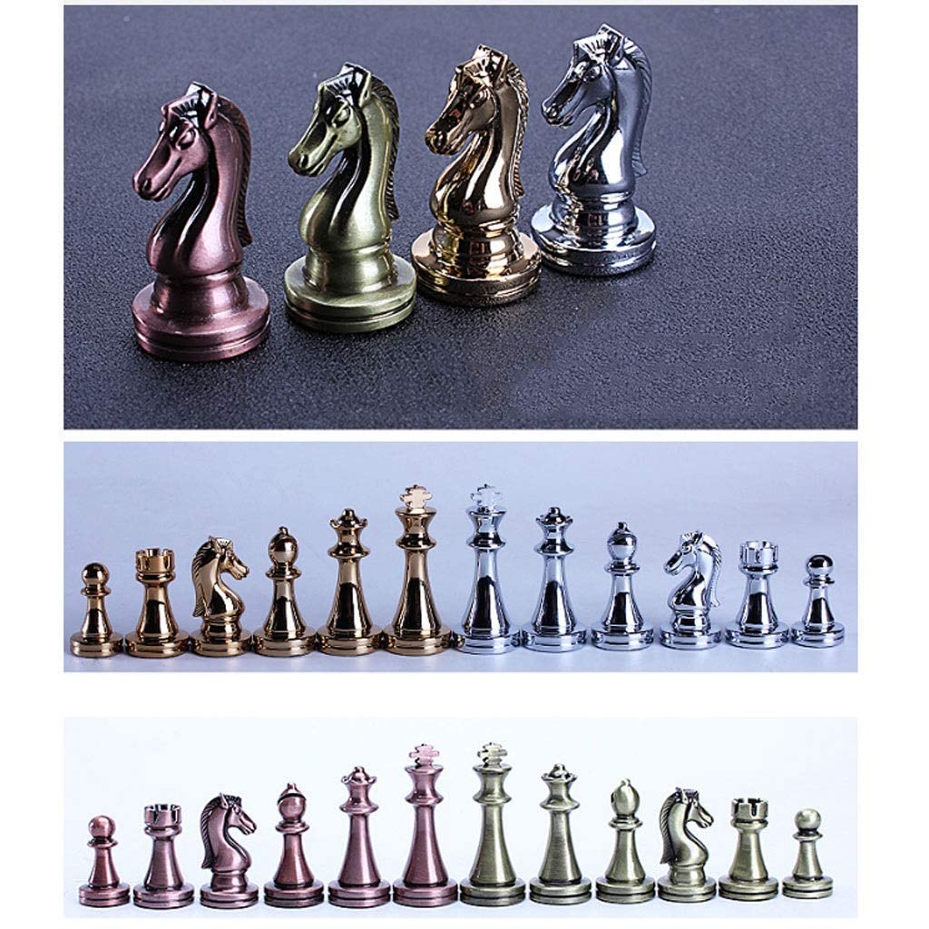 GeRRiT Chess Chess Chess with Felted Game Board Interior for Storage Great Toys for Birthday Chess Set