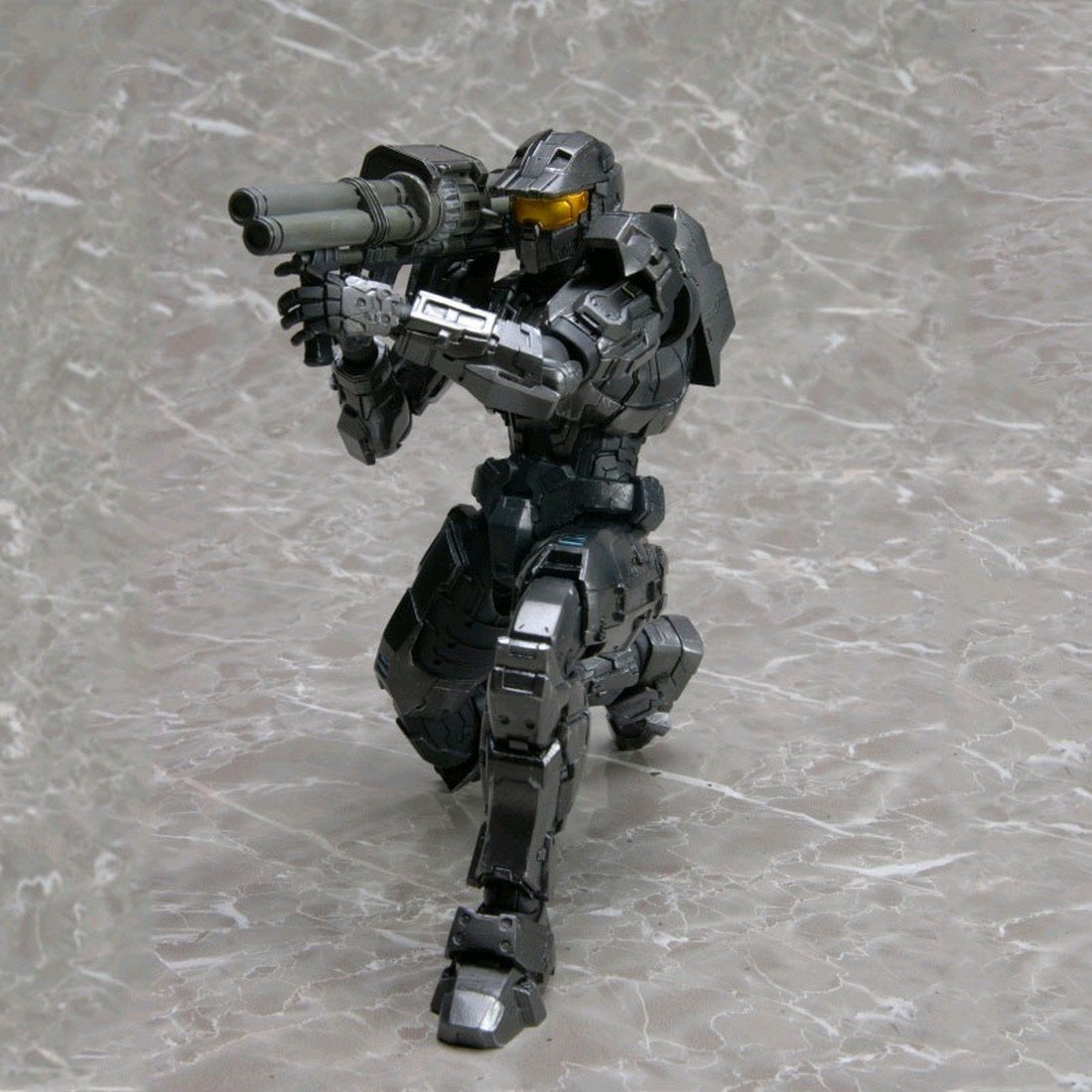 Halo Reach Play Arts New York Comic Con 2011 Exclusive Action Figure Spartan Mark V Silver