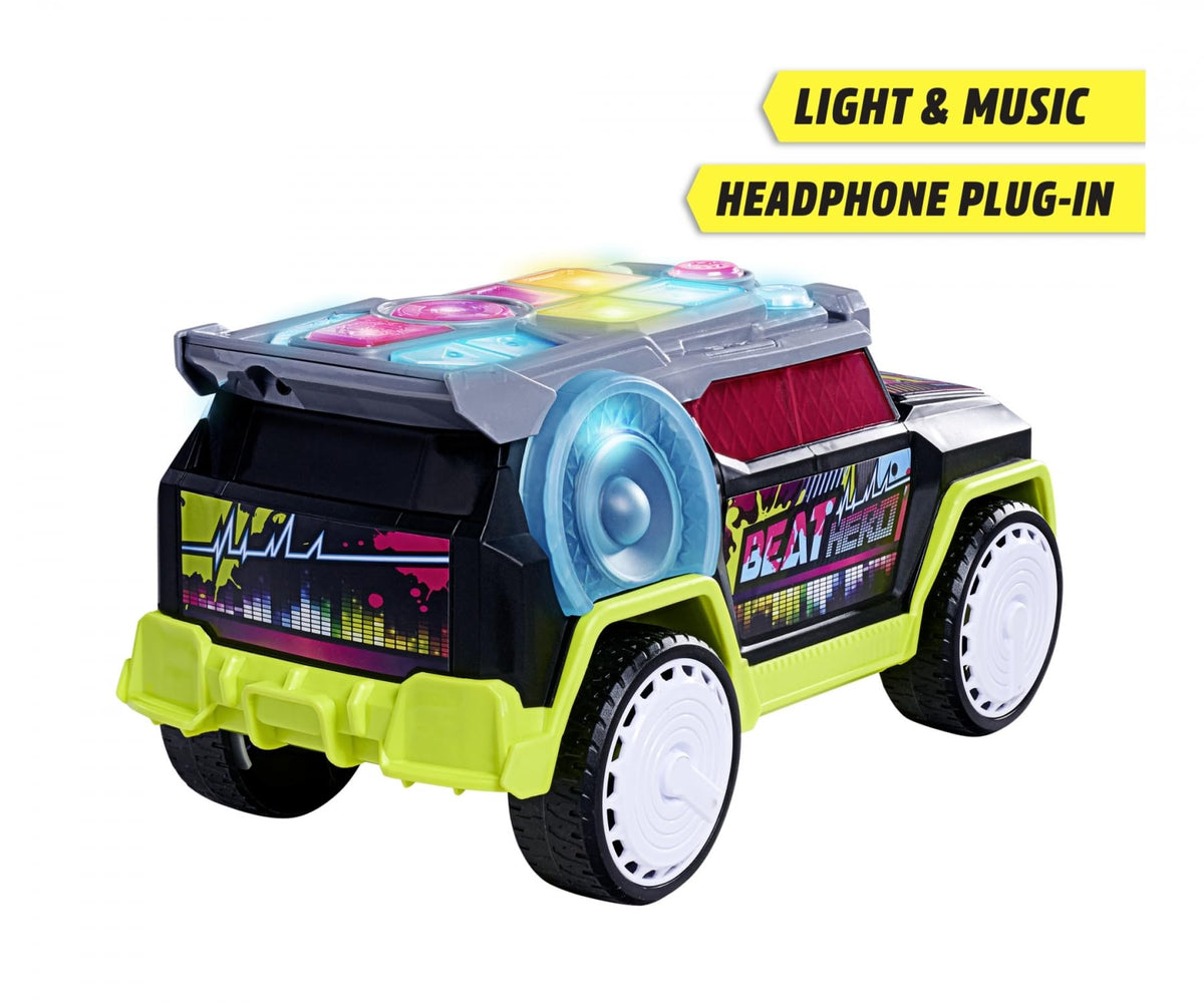 Dickie Toys - Beat Hero 203767001 +3 Years Car with Music Console, 22 Sounds, LED Lights, 3 Game Modes, Streat n Beatz