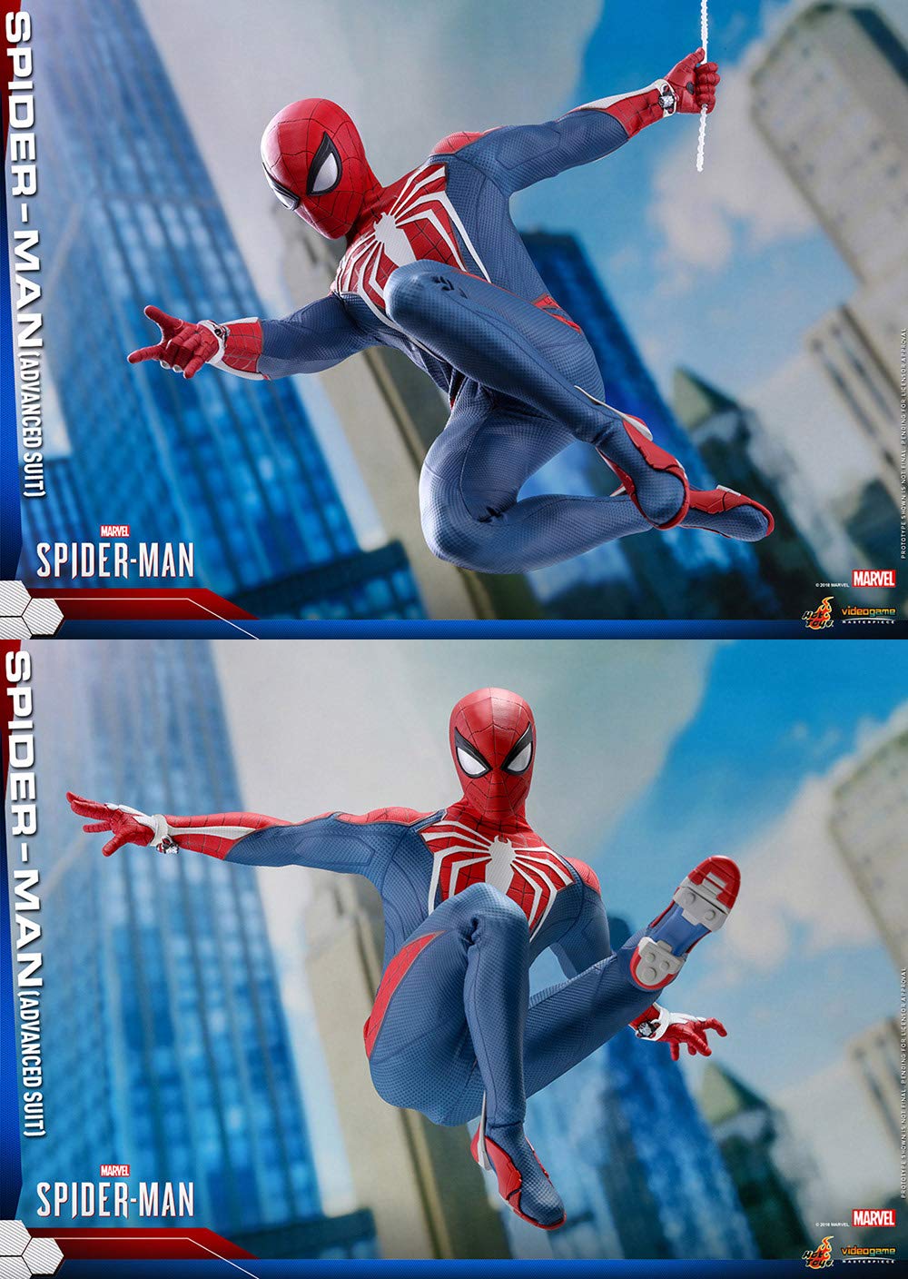 Hot Toys Spider-Man Advanced Suit 1/6 Sixth Scale Figure Marvel Video Game Masterpiece Series Action Figure
