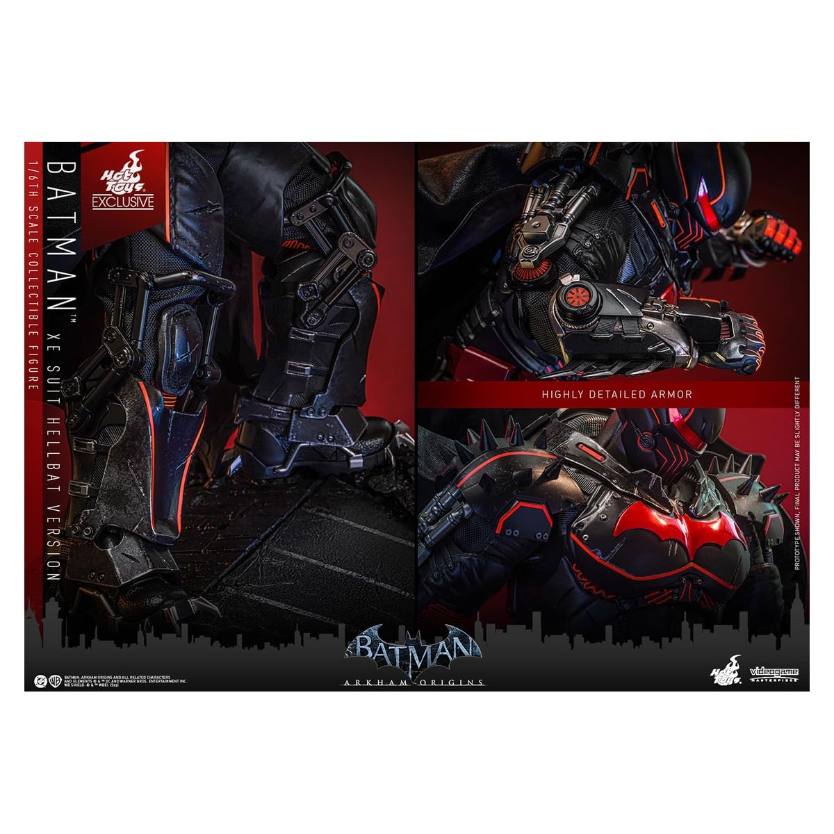 Batman XE Hellbat Suit Video Game Masterpiece 1/6 Scale Hot Toys Figure