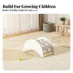 Compact ClimbingArch | Child-Friendly, Rocking Arch, Curved, Toy, for Playroom, Young Children, Kids, Yelloe