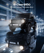 24v Ride on Toys for Big Kids,2 Seater Mercedes Benz G-Class G500 Electric Car for Kids,4WD Ride on Car with Remote Control,carros eléctricos para niños,Bluetooth,Music& Horn,Soft Start,Black