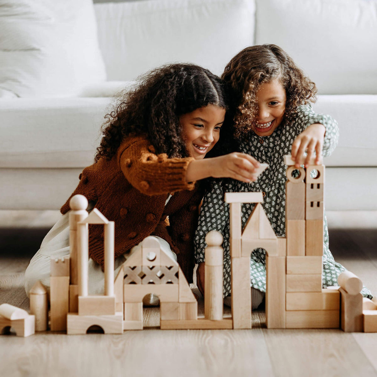 HABA Extra Large Wooden Building Blocks 102 Piece Set: Open-Ended Stacking Toys, Toddler Blocks, and Wooden Toys Made in Germany for 1 Year & Up