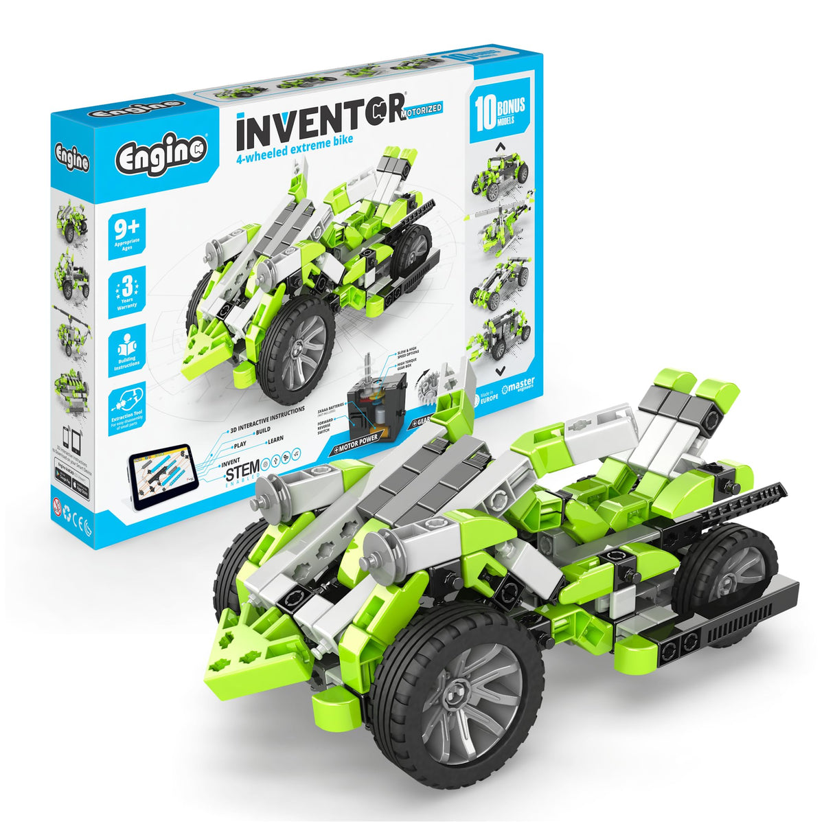 ENGINO- Inventor STEM Toys, Robotorized GinoBot, Construction Toys for Kids 9+, STEM Building Toys, STEM Projects, Gifts for Boys & Girls