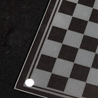 Handcrafted Chess Pieces - Portable Travel Sets - Bonus Glass Checkers Pieces - Educational Board Game Toy with 4 Damping Pads 3 Siz