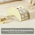 Compact ClimbingArch | Child-Friendly, Rocking Arch, Curved, Toy, for Playroom, Young Children, Kids, Yelloe