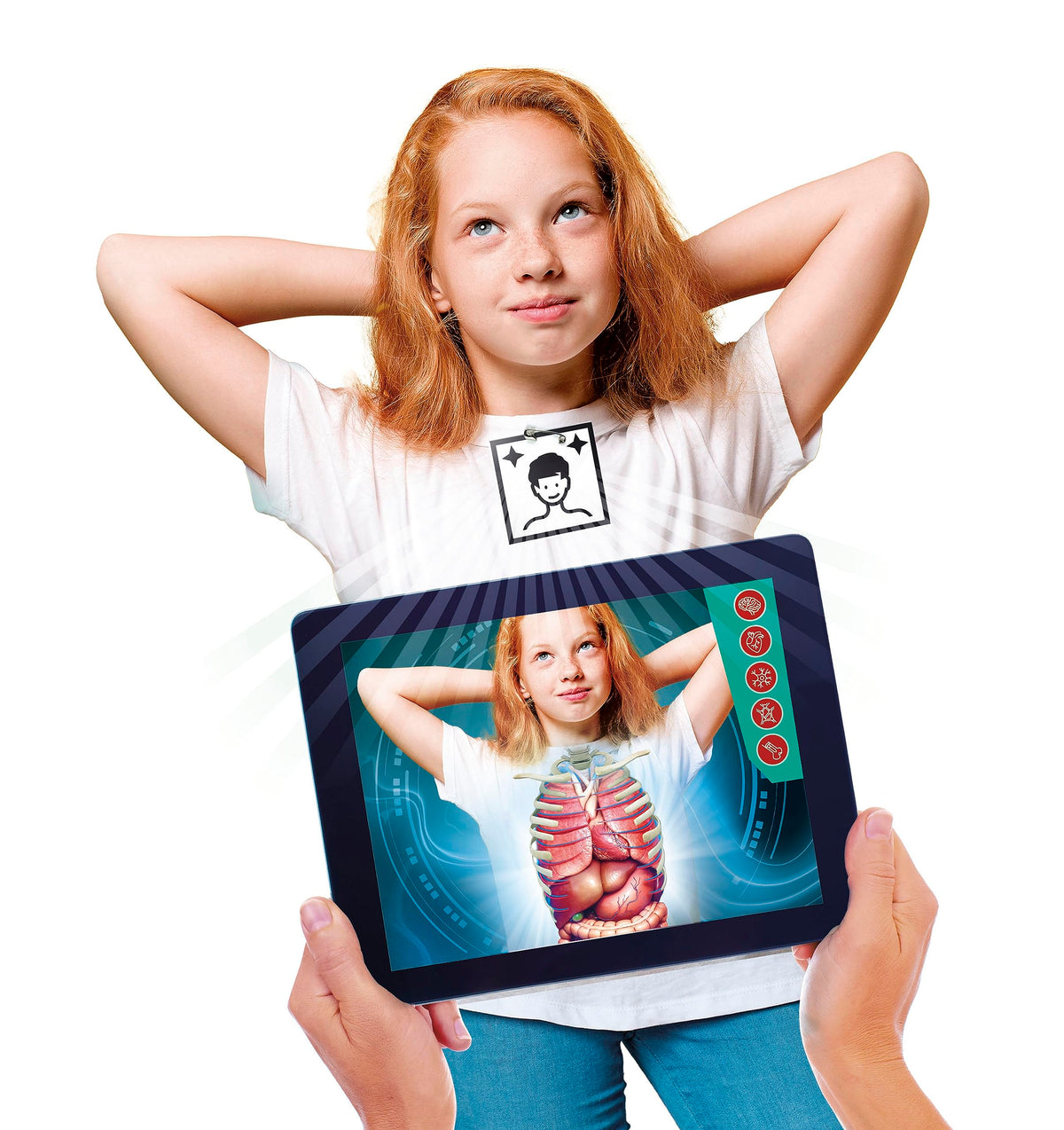 Clementoni Superanatomy - Scientific Anatomy Toy with Dedicated App and Augmented Reality, Discovering the Human Body, Ages 8+, Toy in Spanish (55509)