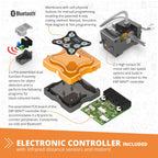 Engino Coding Lab: ERP Mini Robotics, Programmable STEM Robot for Kids Ages 9+, Coding Project, Gift for Boys & Girls, STEM Learning Toy with 2 Sensors, 2 Motors & Programming Software