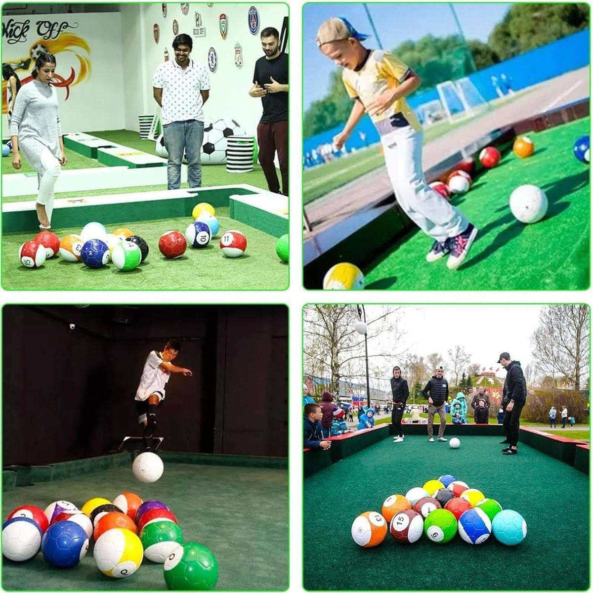 16 Pcs Snooker Balls Soccer Table Game Street Ball Huge Billiards Football for Pool Ball Toy Sport Inflatable,Football Pool Kick Billiards Set