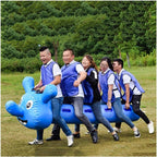 Blue Inflatable Toy - Fun Field Day Team Cooperation Game