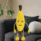 Banana Plush Toy Hugging Plush Toy with Sound Sofa Ornaments Room Decoration Stuffed Pillow Cartoon Plush Doll for Holiday, 70cm