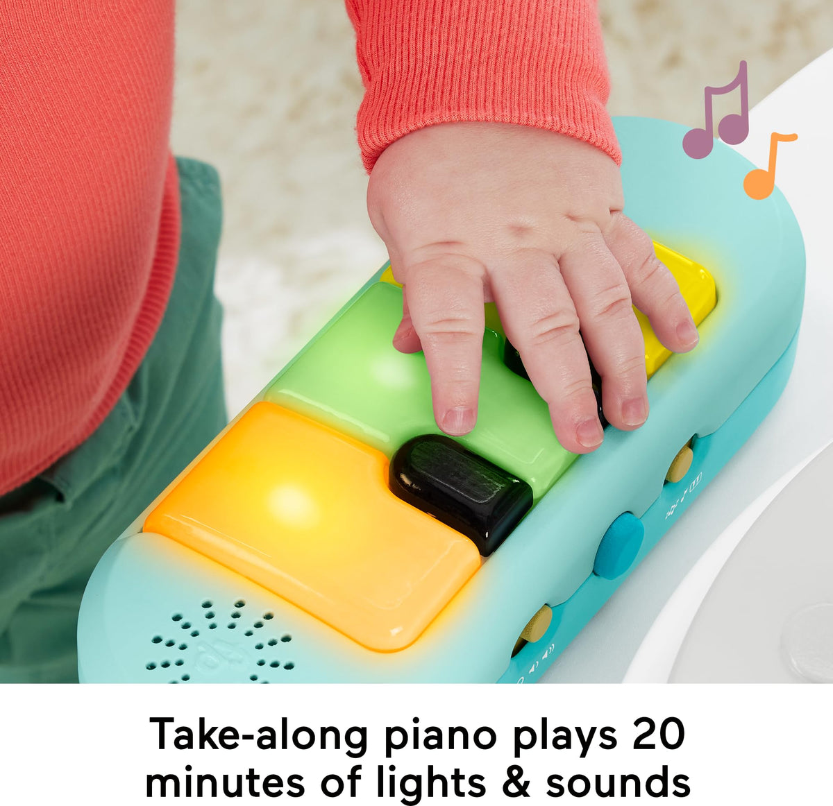 Fisher-Price Baby to Toddler Toy 3-in-1 Hit Wonder Activity Center & Play Table with Music Lights & Developmental Activities