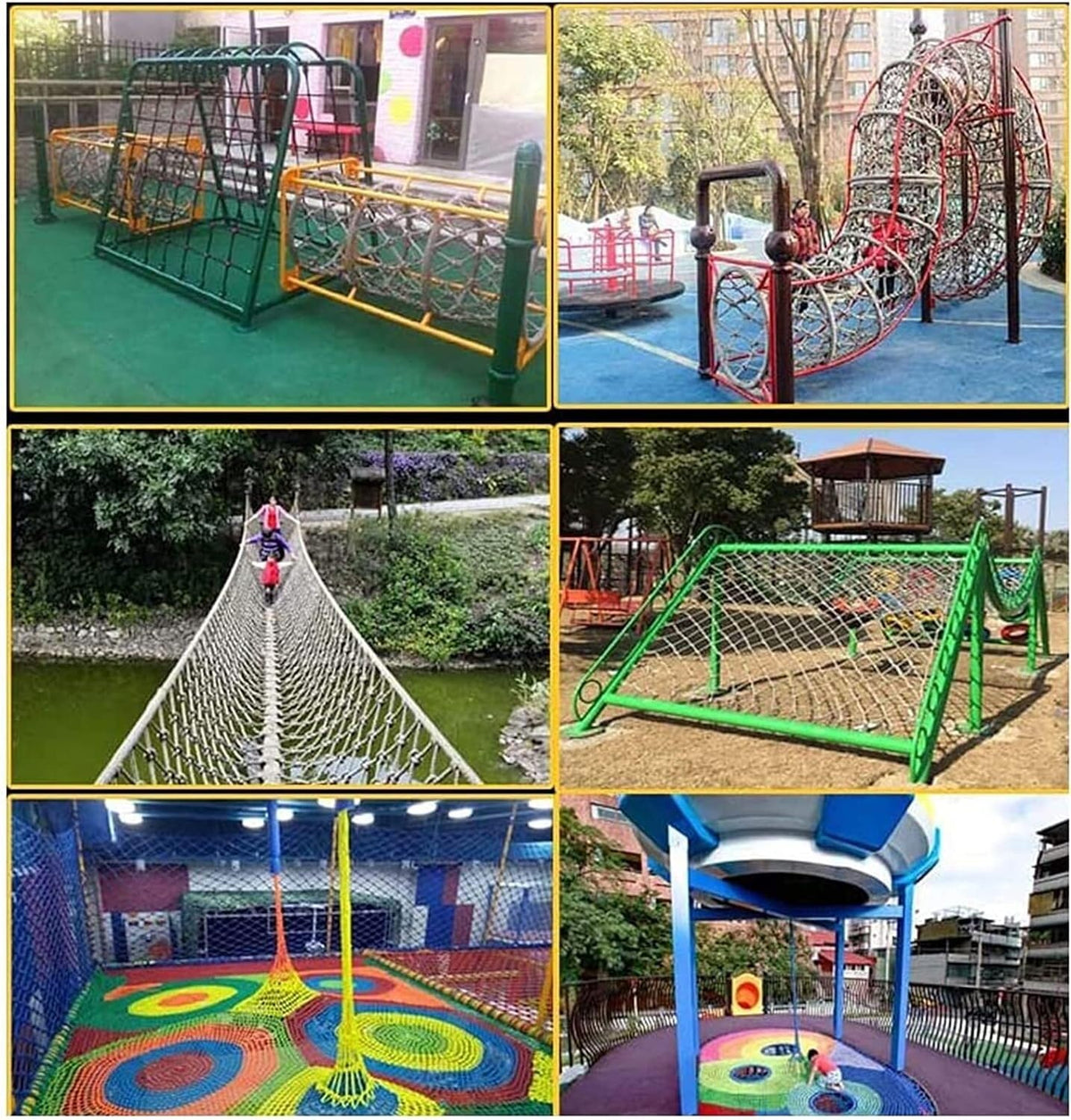 Climbing Cargo Net, Outdoor Rope, Physical Training for Sports Fitness Toys(2 * 3m)