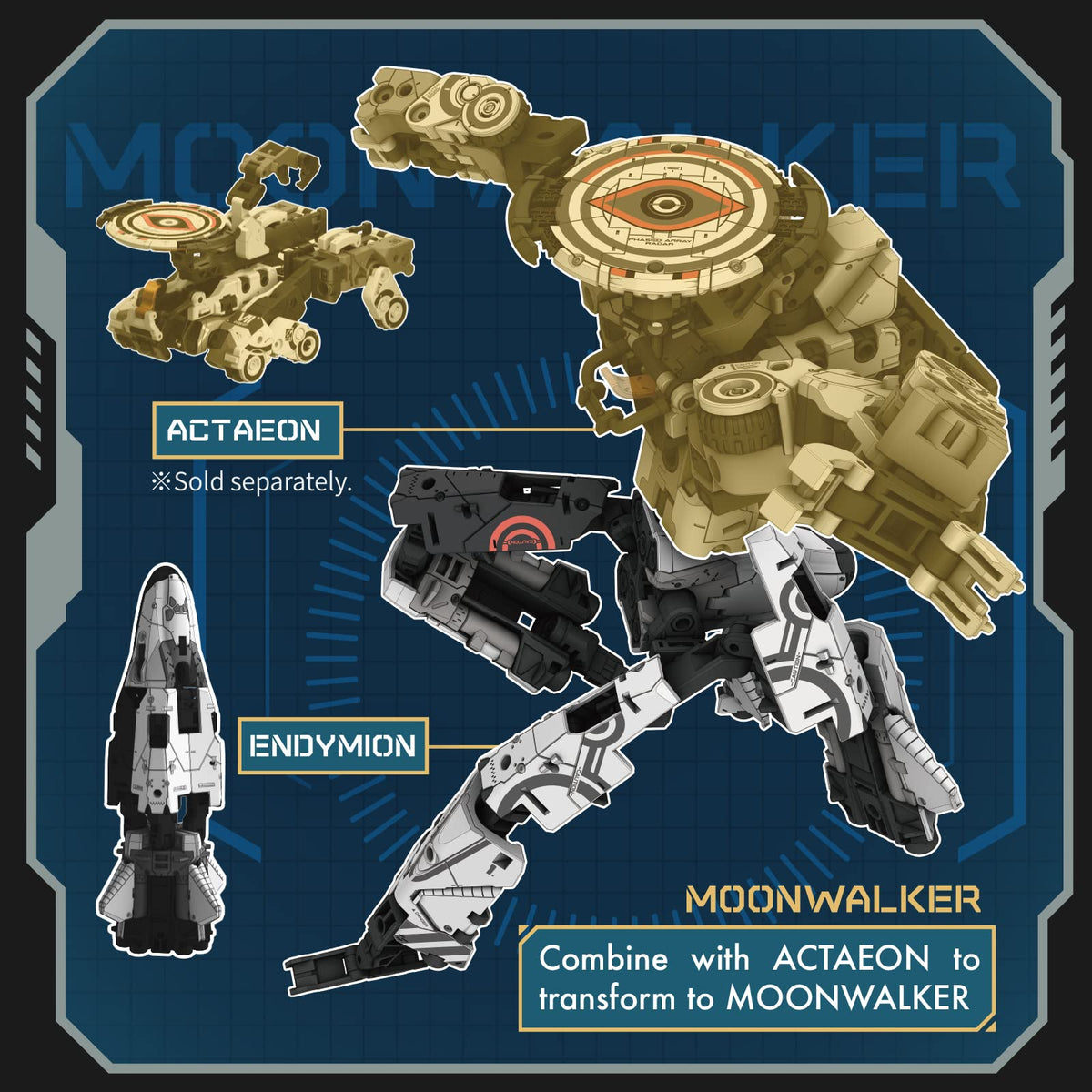52TOYS MEGABOX MB-25 ENDYMION Deformation Toys Action Figure, Converting Toys in Mecha and Cube, Perfect Birthday Party Gift for Teens and Adults