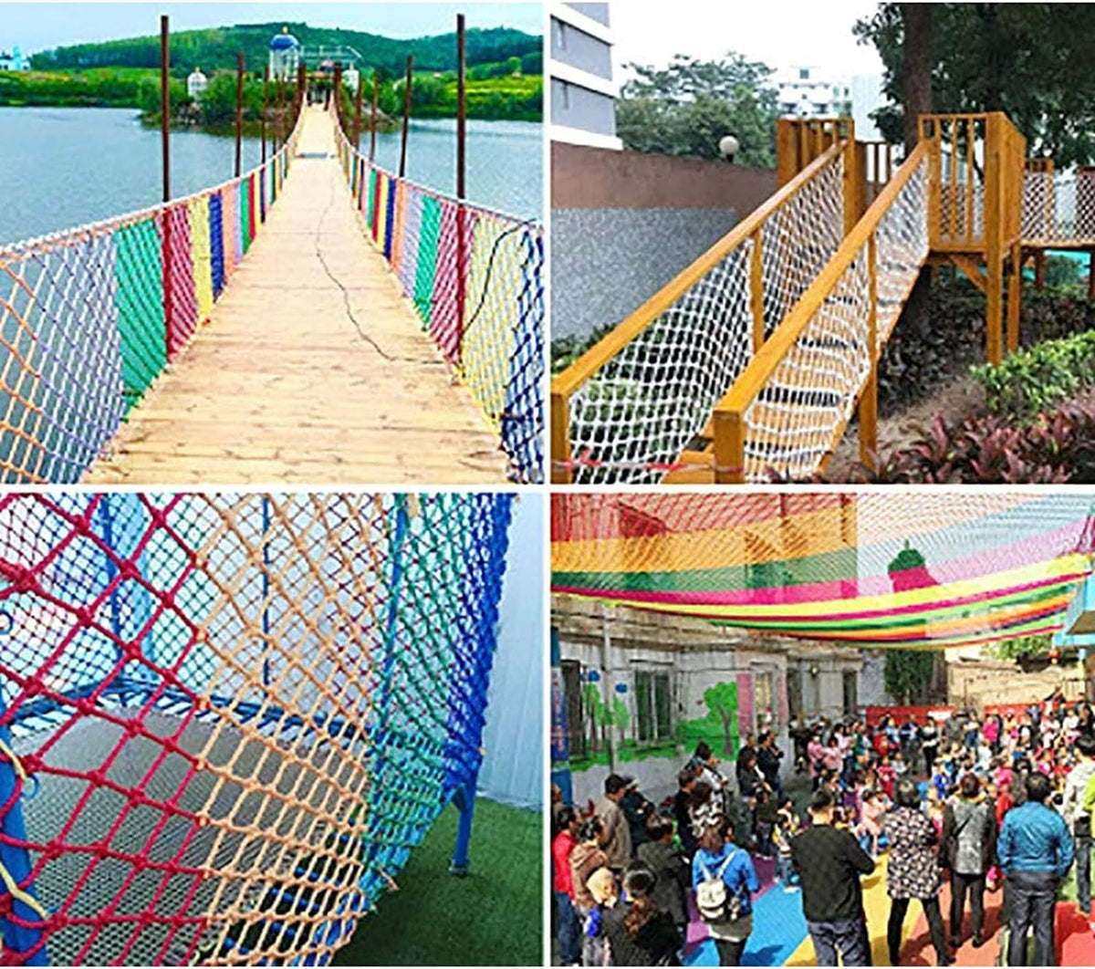 Climbing Net Cargo Decorative Mesh Fence Rope Ladder for Toddler Outdoor Toys(3 * 5m)
